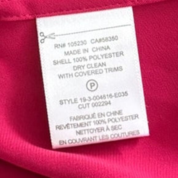 EQUIPMENT FEMME Long Sleeve Button Front Shirttail Hem Raspberry Pink  XXS - Picture 6 of 7